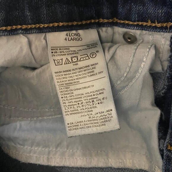 Old Navy Curvy Profile Bootcut Jeans Women’s Size 4 Long Mid-Rise Stretch Denim - Picture 9 of 9